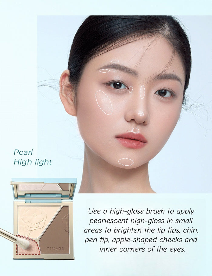 TIMAGE Matte & Pearlescent Highlighter Contour Palette (4.0) T4817