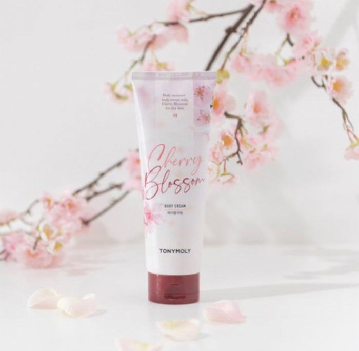 TONYMOLY Cherry Blossom Body Cream Daily Moisture Body Cream With Cherry Blossom For Dry Skin  02 كريم مرطب للجسم