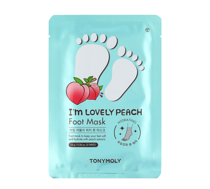 TonyMoly I'm Lovely Peach Foot Mask قناع القدم