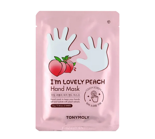 TONYMOLY I'm Lovely Peach Hand mask قناع اليدين بالخوخ