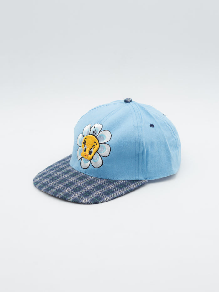 Tweety Flower Vintage Blue/Plaid