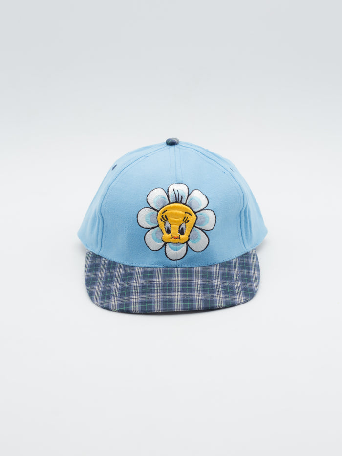 Tweety Flower Vintage Blue/Plaid