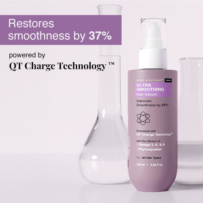 Ultra Smoothing Hair Serum With Vitamin E & Omega 3, 6 & 9 - 100 ml | Pack of 2