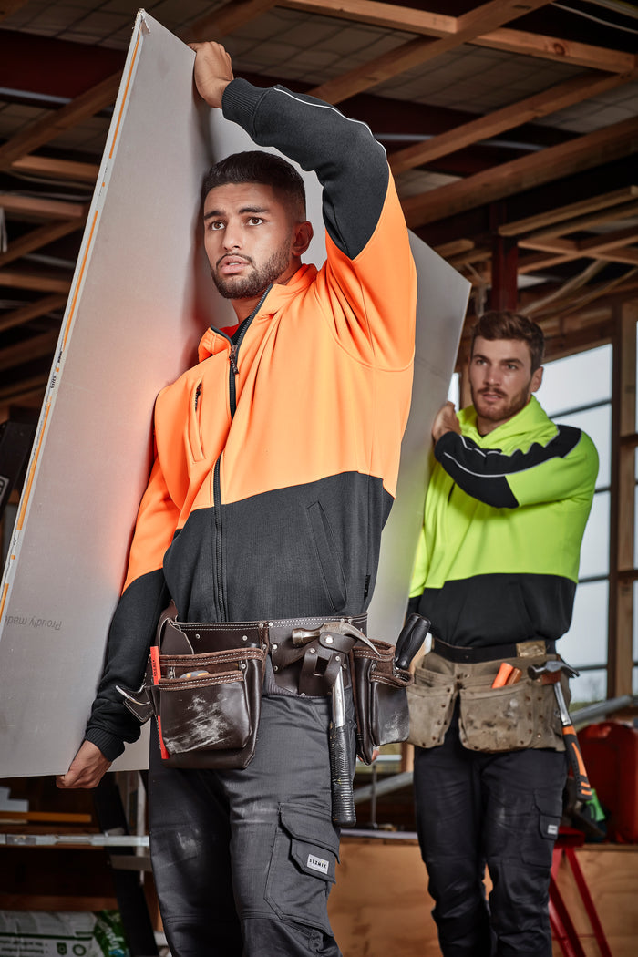 Unisex Hi Vis Full Zip Hoodie | ZT485