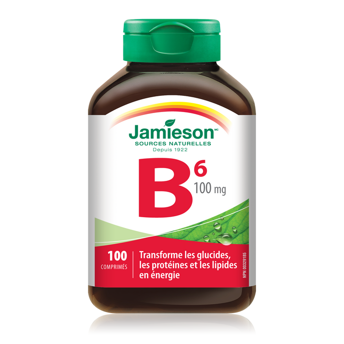 31000221 Jamieson Vitamin B6 Pyridoxine 100 mg, 100 ct 2022_MAIN2