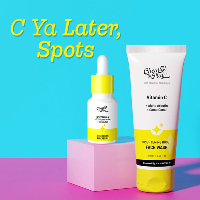 Vitamin C Face Care Combo | Brightening Boost Face Wash & 10% Vitamin C Face Serum