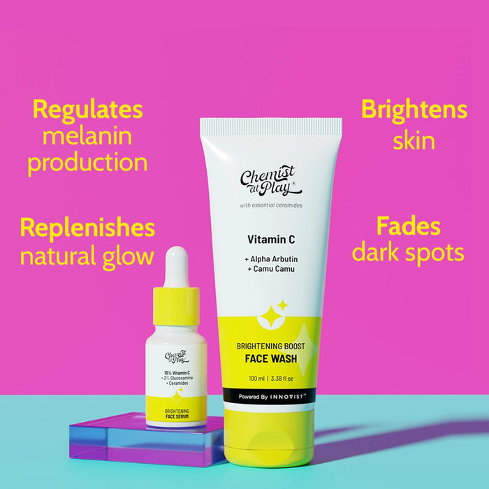 Vitamin C Face Care Combo | Brightening Boost Face Wash & 10% Vitamin C Face Serum