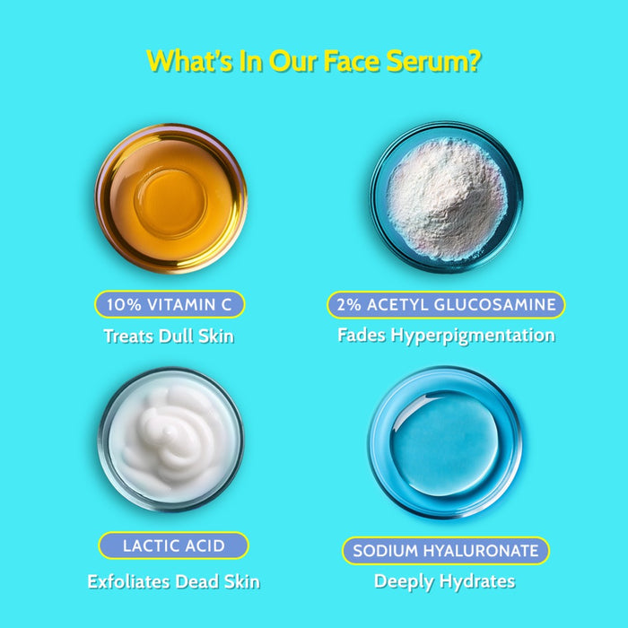 Vitamin C Face Care Combo | Brightening Boost Face Wash & 10% Vitamin C Face Serum