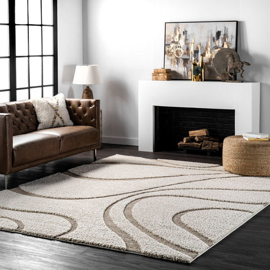Wade Logan Baltej Tapis / Rug Cream/ Ivory 6 ft 7 in x 9 ft