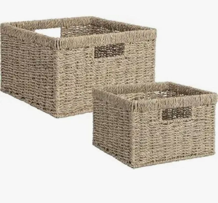 Wicker Seagrass Set of 2