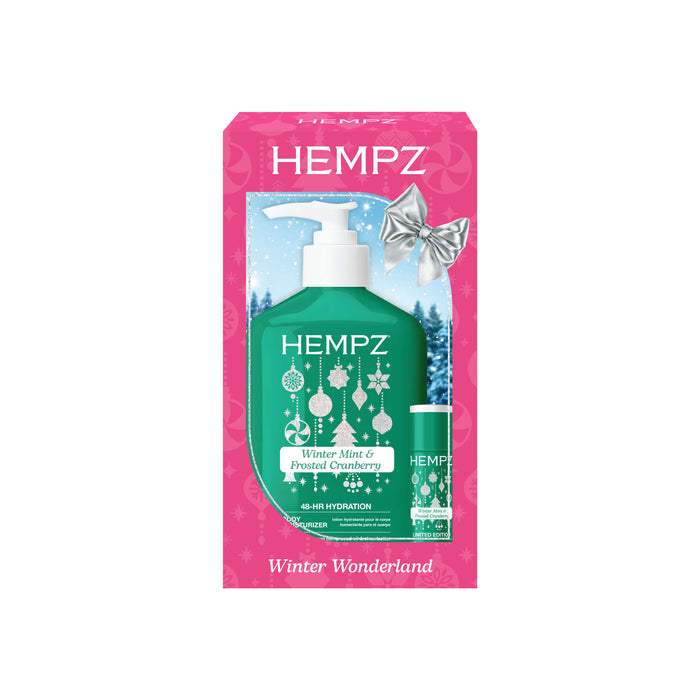 Winter Wonderland Winter Mint & Frosted Cranberry Moisturizing Lotion & Lip Balm Gift Set