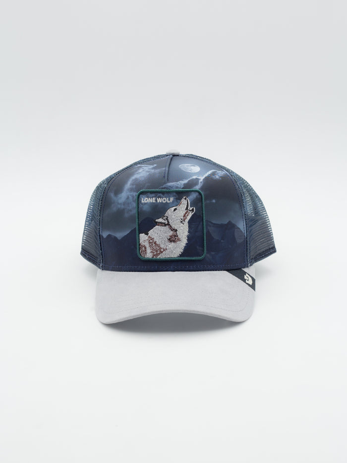 Wolf In The Element Trucker Navy/Grey